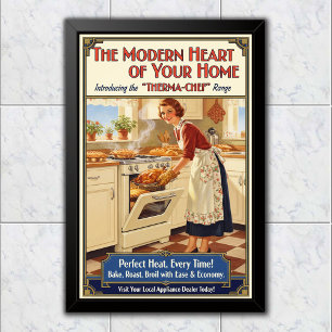 Poster Publicité pour la gamme Therma-Chef de 1930