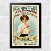Publicité pour le dentifrice Pearly White de 1910