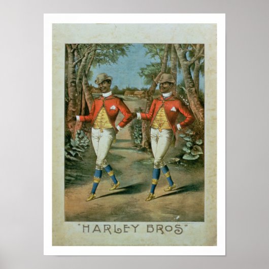 Poster Publicité pour les Harley Brothers (couleur li (Devant)