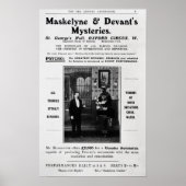 Poster Publicité pour les mystères de Maskelyne & Devant (Devant)