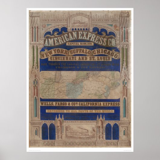 Poster Publicité pour l'Express californien (2546A) (Devant)