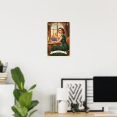Poster Publicité pour parfum Sérénade Secrète de 1940 (Bureau à domicile)