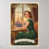 Poster Publicité pour parfum Sérénade Secrète de 1940 (Devant)