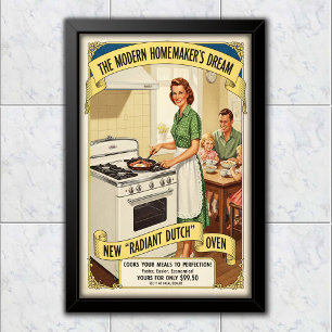 Poster Publicité pour une Cocotte en fonte radiant hollan