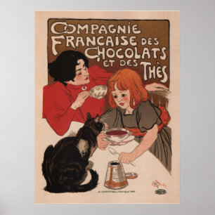 Poster - Publicité rétro sur le chocolat