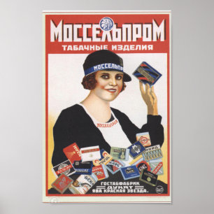 Poster Publicité russe vintage