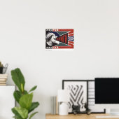 Poster Publicité soviétique (Bureau à domicile)