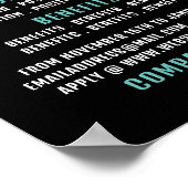 Poster Publicité Stylish Offre d'emploi (Coin)