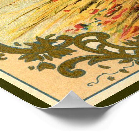 Poster Publicité sur la récolte de chicorée (Coin)