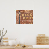 Poster Publicité sur le côté de l'immeuble (Cuisine)