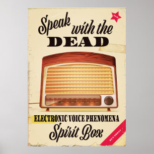Poster Publicité sur le phénomène de voix électronique Ch
