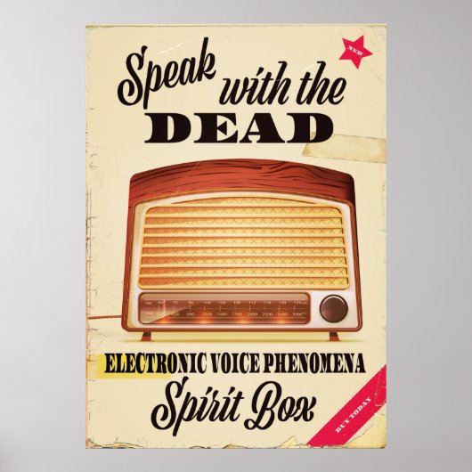 Poster Publicité sur le phénomène de voix électronique Ch (Devant)