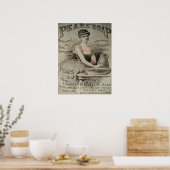 Poster Publicité sur le savon à poires (Cuisine)