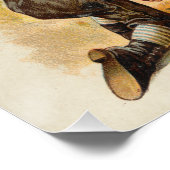 Poster Publicité sur les animaux de ferme et les enfants  (Coin)