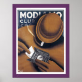 Poster Publicité sur papier de la cigarette Modiano (Devant)