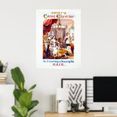 Poster Publicité tonique cheveux 1860 (Bureau à domicile)