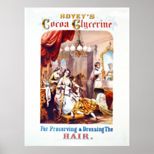 Poster Publicité tonique cheveux 1860