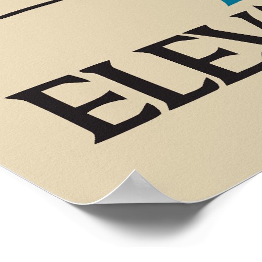 Poster Publicité verticale de l'institut d'art Retro Chic (Coin)