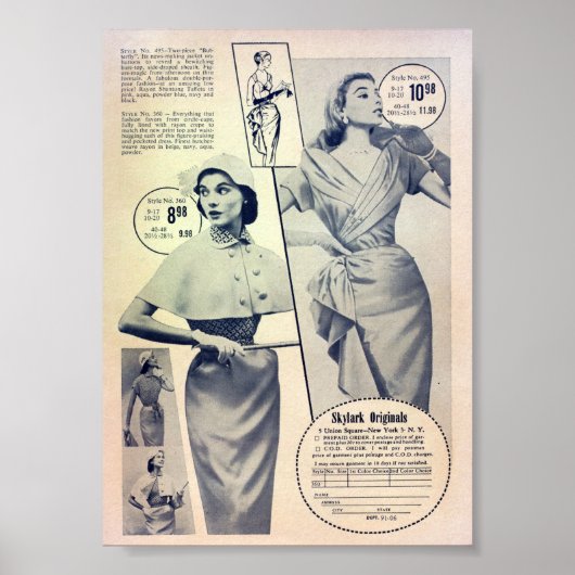 Poster Publicité vintage (Devant)