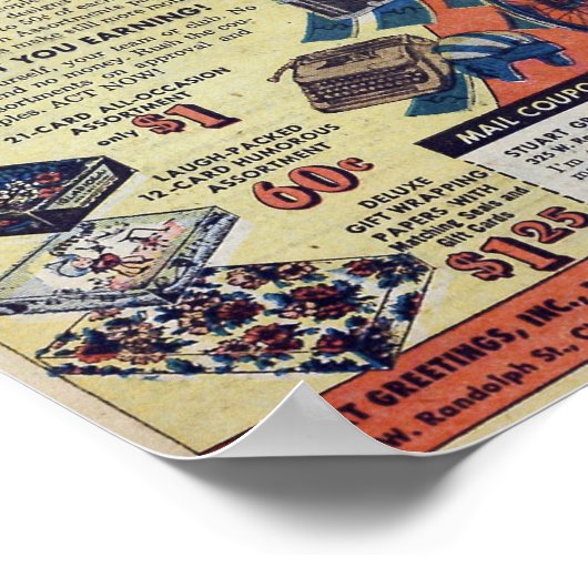 Poster Publicité vintage (Coin)