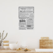 Poster Publicité vintage (Cuisine)