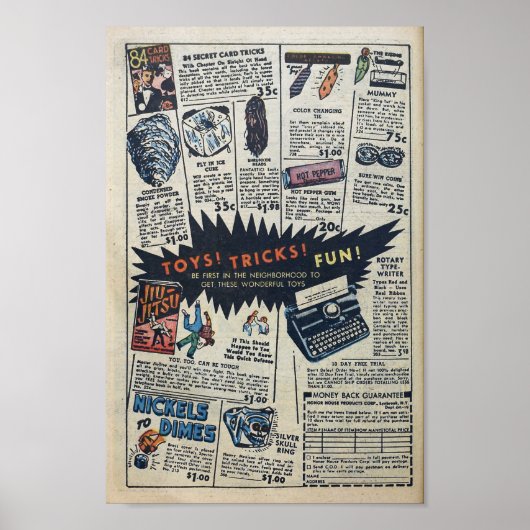 Poster Publicité vintage (Devant)