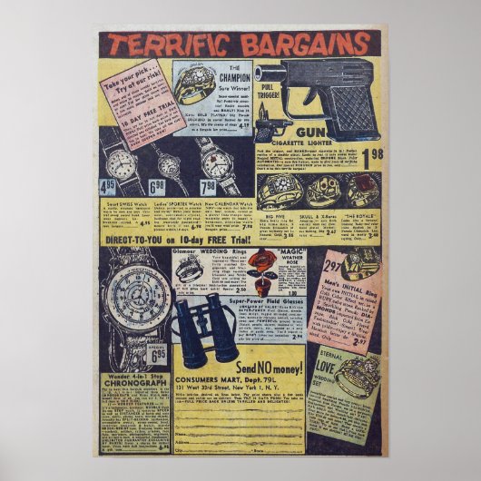 Poster Publicité vintage (Devant)
