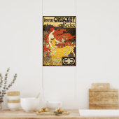 Poster Publicité vintage American Crescent Cycles (Cuisine)