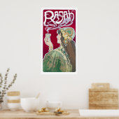 Poster Publicité vintage Art Nouveau Rajah Coffee (Cuisine)