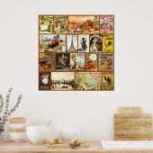 Poster Publicité vintage au chocolat (Cuisine)