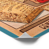 Poster Publicité Vintage au chocolat français (Coin)