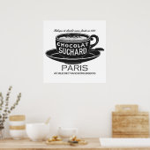 Poster Publicité vintage au chocolat Suchard (Cuisine)