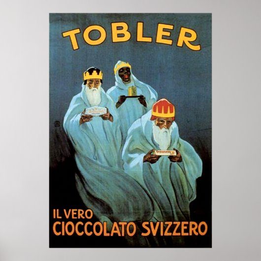 Poster Publicité vintage au chocolat Tobler (Devant)