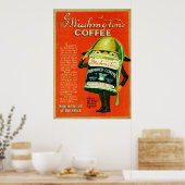 Poster Publicité vintage de café. (Cuisine)
