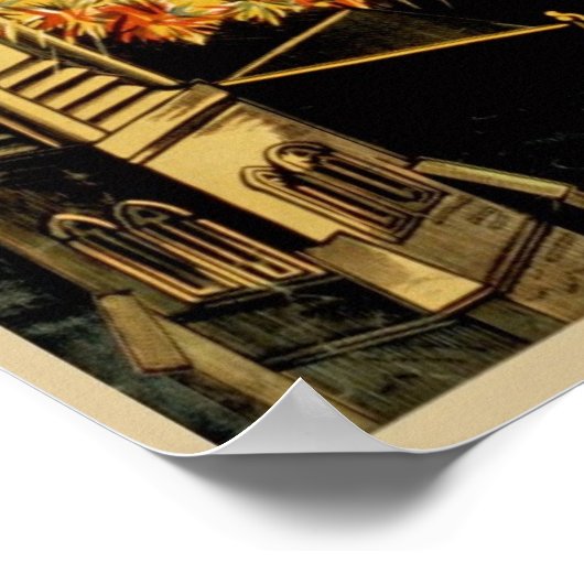 Poster Publicité vintage de cirque (Coin)