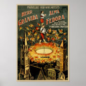 Poster Publicité vintage de cirque (Devant)