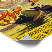Poster Publicité vintage de cirque (Coin)