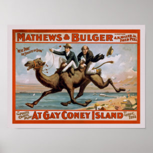 Poster Publicité vintage de comédie