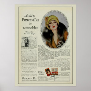 Poster Publicité vintage de magazine cosmétique des année