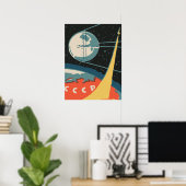 Poster Publicité vintage de matchbox en russie (lancement (Bureau à domicile)