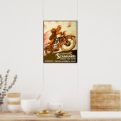 Poster Publicité vintage de moto allemande (Cuisine)