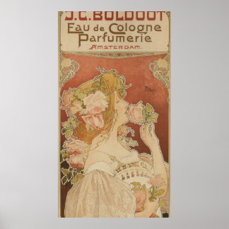 Poster Publicité vintage de parfum français