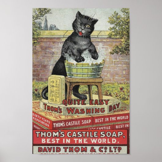 Poster Publicité vintage de savon (Devant)