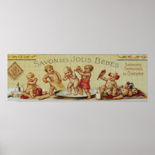 Poster Publicité vintage de savon