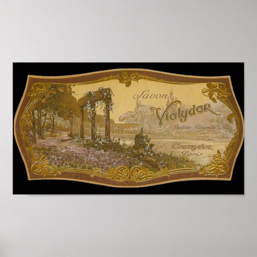 Poster Publicité vintage de savon naturel (Devant)