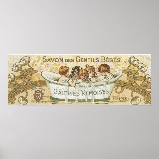 Poster Publicité vintage de savon pour bébé (Devant)