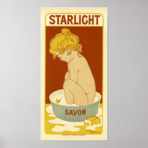 Poster Publicité Vintage de savon Starlight