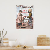 Poster Publicité vintage de thé Australie Melbourne (Cuisine)