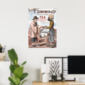 Poster Publicité vintage de thé Australie Melbourne (Bureau à domicile)