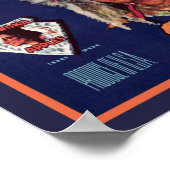 Poster Publicité vintage des pommes en chef Wenatchee (Coin)